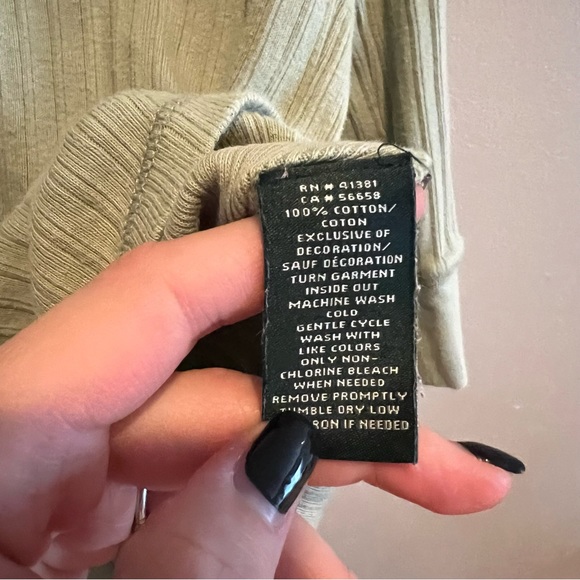 Lauren by Ralph Lauren Green Tie Long Sleeve Sweater Size L - Picture 6 of 7